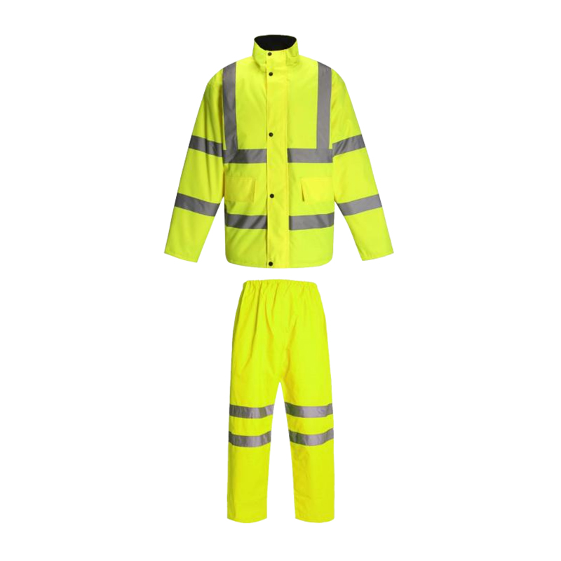 P09 Costum de iarnă fluorescent, cald și sigur, cu glugă detașabilă