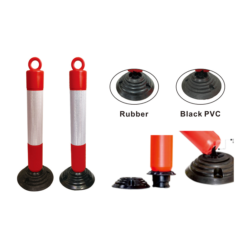 TS007 Post de avertizare zonă de lucru cu vizibilitate puternică